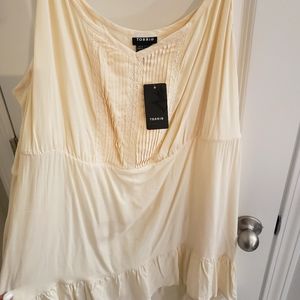 Cream flowing blouse